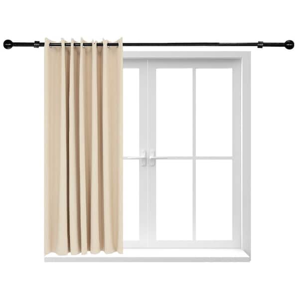 Sunnydaze Decor Indoor/Outdoor Blackout Curtain Panel with Grommet Top - 100 x 84 in (2.54 x 2.13 m) - Beige