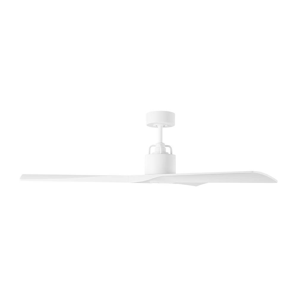 Matte White 52'' 3-Blade Smart Ceiling Fan with Remote