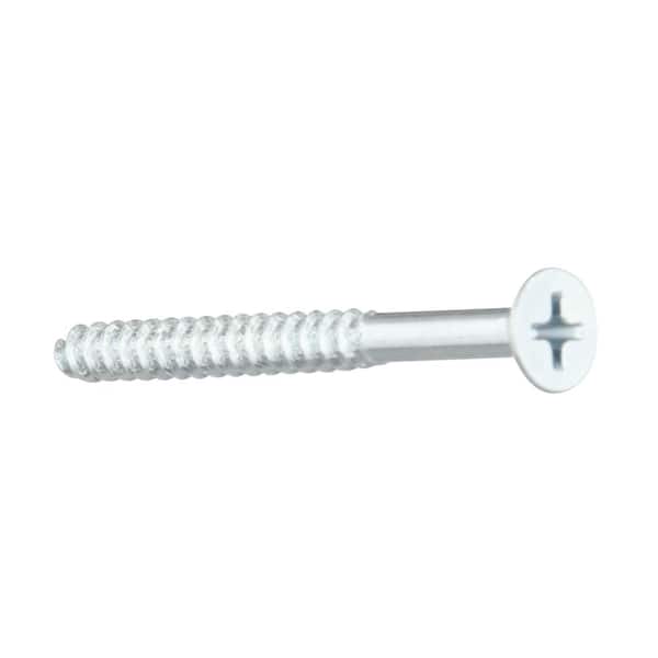 #9 x 1-1/2 in. Zinc Plated Phillips Flat Head Wood Screw (4-Pack)