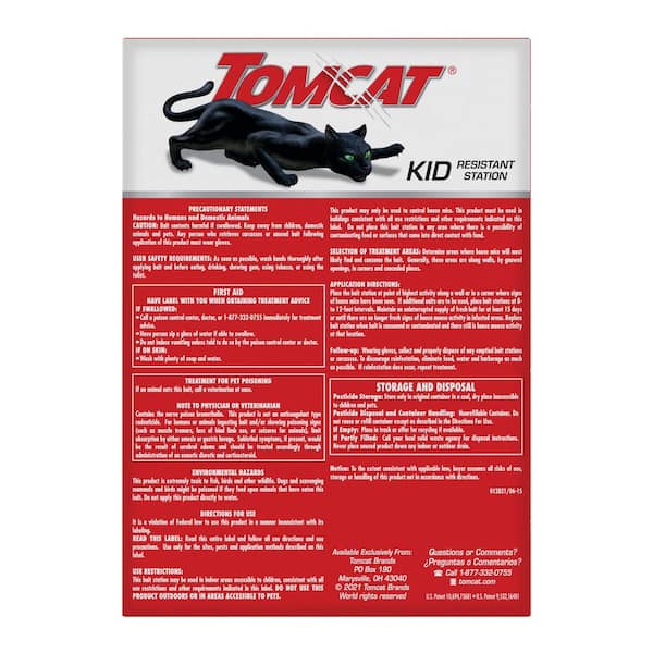 TOMCAT Super Hold Glue Traps Mouse Size for Mice, Cockroaches, Spiders, and  Scorpions, Ready-To-Use, 4 Traps 036271005 - The Home Depot