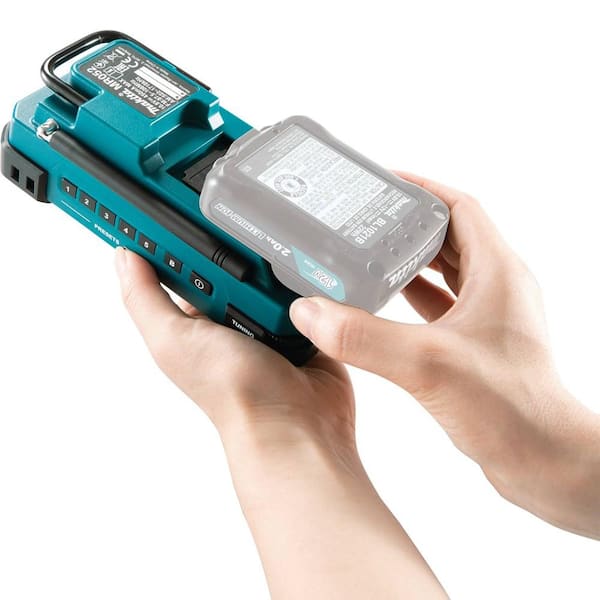 Makita 12V max CXT Lithium-Ion Cordless MP3 Compatible Compact Job Site  Radio (Tool Only) RM02 - The Home Depot