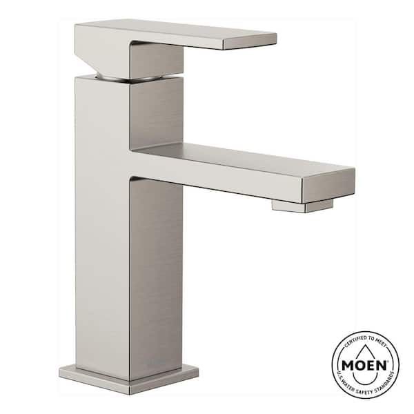 Revyl Single Hole Single Handle Bathroom Faucet in Spot Resist Brushed Nickel
