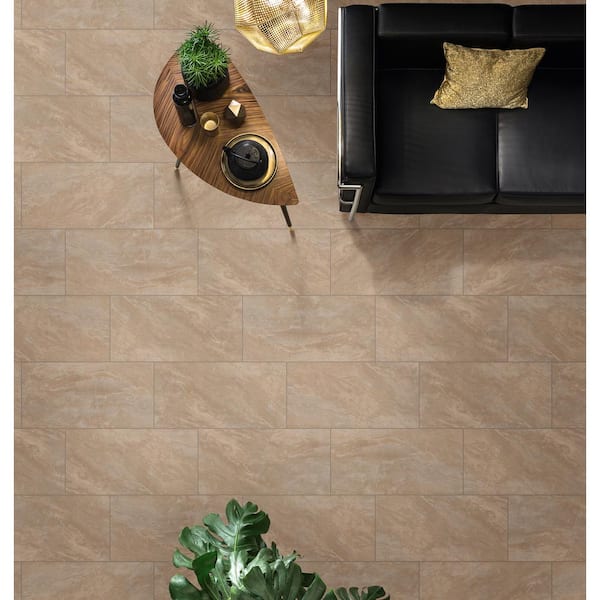 Onyx Sand 12 in. x 24 in. Polished Porcelain Floor and Wall Tile (512 sq. ft./Pallet)