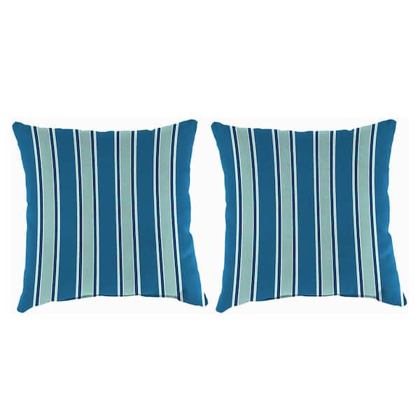 Jordan Manufacturing 16 in. L x 16 in. W x 4 in. T Square Outdoor Throw Pillow (2-Pack)