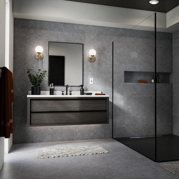 Benno 1-Light Champagne Bronze Bathroom Indoor Wall Sconce Light with Opal Glass Shade