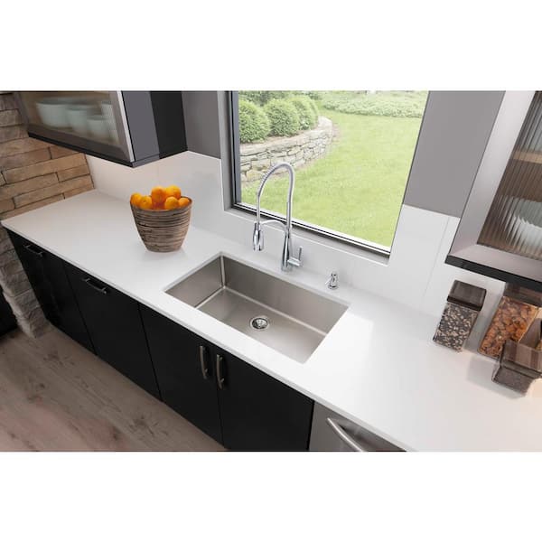 Elkay - Crosstown 32 in. Undermount Single Bowl 18-Gauge Stainless Steel Kitchen Sink Only