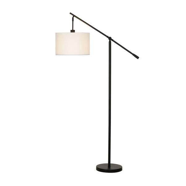 black gloss floor lamp