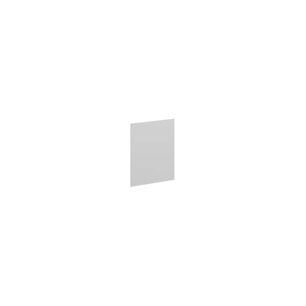 Ithaca Slab 12.875 in. W x 31.5 in. H x 0.75 in. D in Super White End Panel in Assembled Wall Cabinet