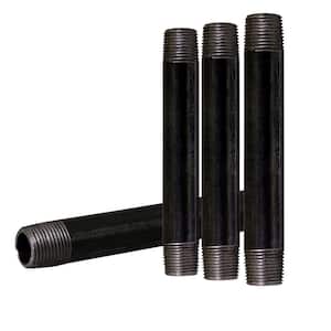 Lot De 3 Raccords Filetés Noirs - 3/4 X 1-1/4 Pouces - Pour Tuyauterie Malleable - Neuf