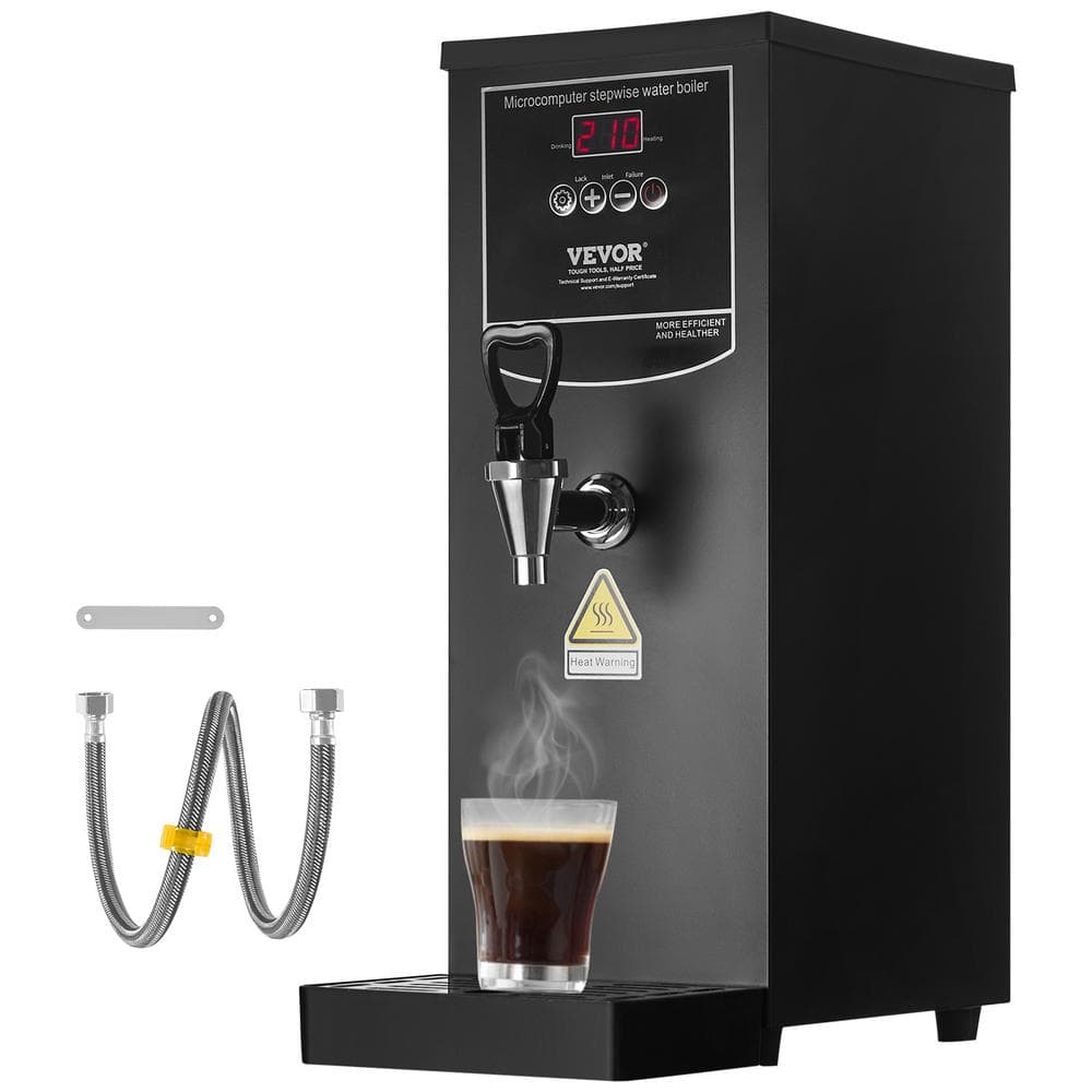 VEVOR Black Stainless Steel 10L Commercial Water Boiler