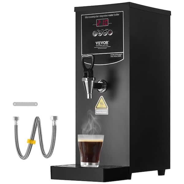 VEVOR Commercial Water Boiler Electric Hot Water Dispenser Stainless Steel Heating Tube 1500-Watts Fast Heating 50 L per Hour