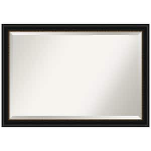 Medium Rectangle Manhattan Black Beveled Glass Modern Mirror (27.75 in. H x 39.75 in. W)