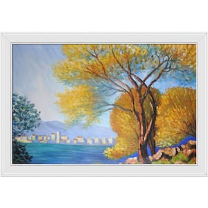 Antibes, View of Salis by Claude Monet Galerie White Framed Nature Oil Painting Art Print 28 in. x 40 in.