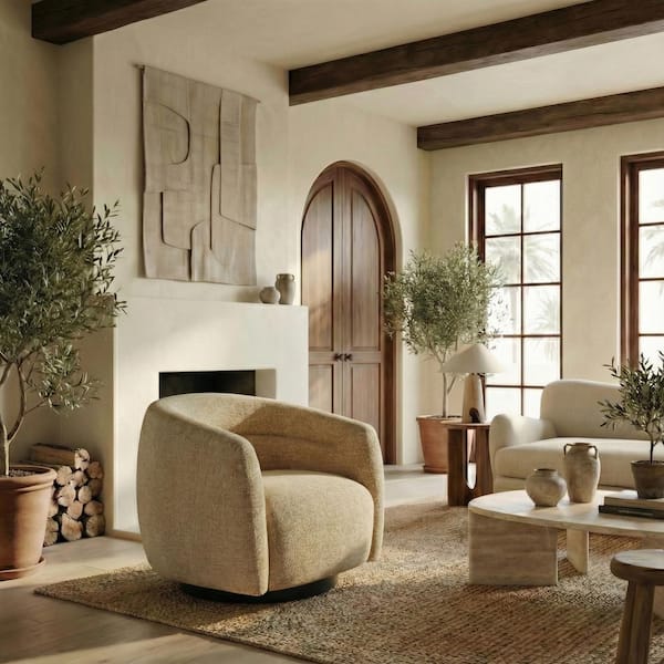 Kellybryn Light Brown Arm Chair