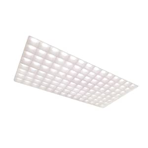 2 ft. x 4 ft. 5000 Lumens Integrated LED White Honeycomb Backlit Recessed Panel Light 4000K