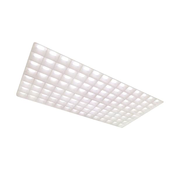 EnviroLite 2 ft. x 4 ft. 5000 Lumens Integrated LED White Honeycomb Backlit Recessed Panel Light 4000K