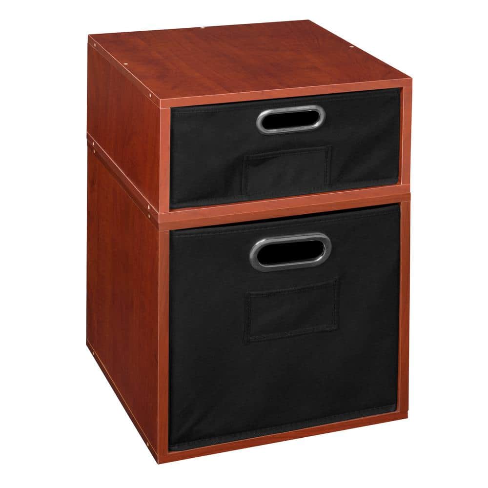 19.5 in. H x 13 in. W x 13 in. D Wood 2- Cube Organizer