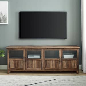 Rustic Solid Wood TV stand Media Center Sideboard Console Table with 4 doors 