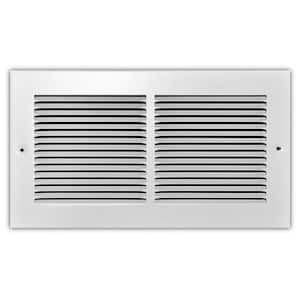12 in. x 6 in. Steel Return Air Grille with 1/3 in. Fin Spacing in White