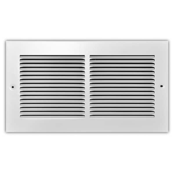 12 in. x 6 in. Steel Return Air Grille with 1/3 in. Fin Spacing in White