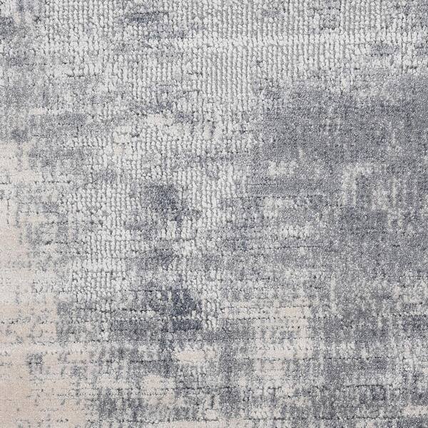 Blue/Ivory x The Home Abstract Rug Textures ft. 476210 Rustic 13 - 9 ft. Contemporary Nourison Depot Area