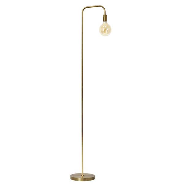 O'Bright 70 in. Gold Indoor Metal Industrial Floor Lamp with Minimalist Design for Decorative Lighting with E26 Socket
