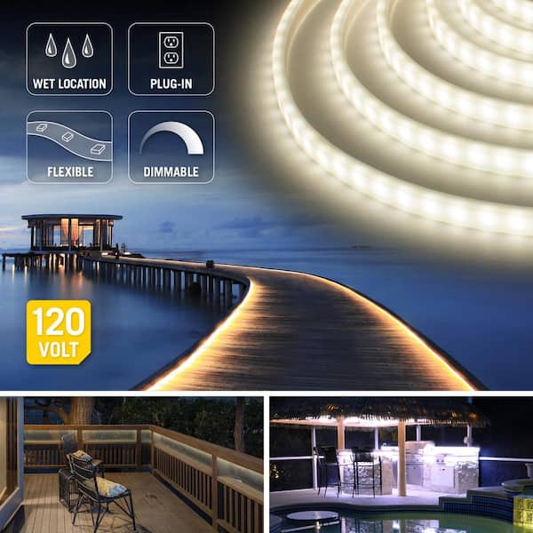 Philips Hue Outdoor 16-Foot Smart LED Light Strip - White and Color  Ambiance - 1 Pack -Requires Hue Bridge- Weatherproof - Control with Hue App  