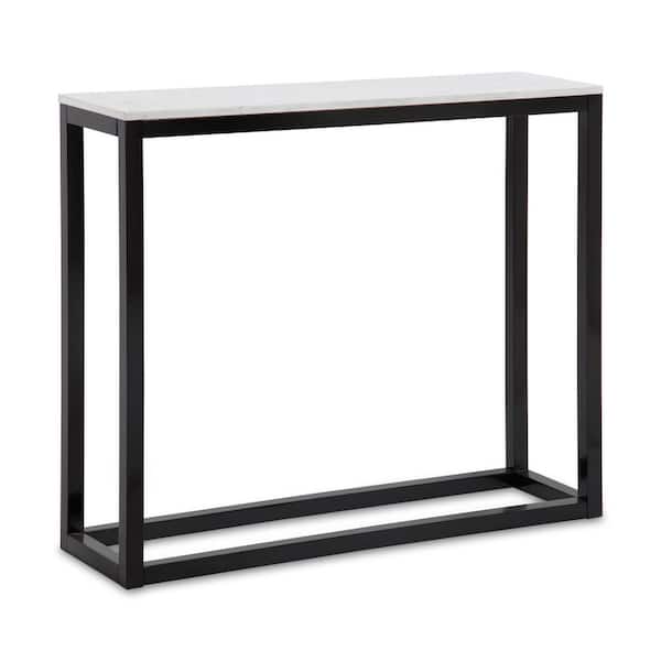 Kate and Laurel Carmela 35.50 in. Black Rectangle Wood Console Table