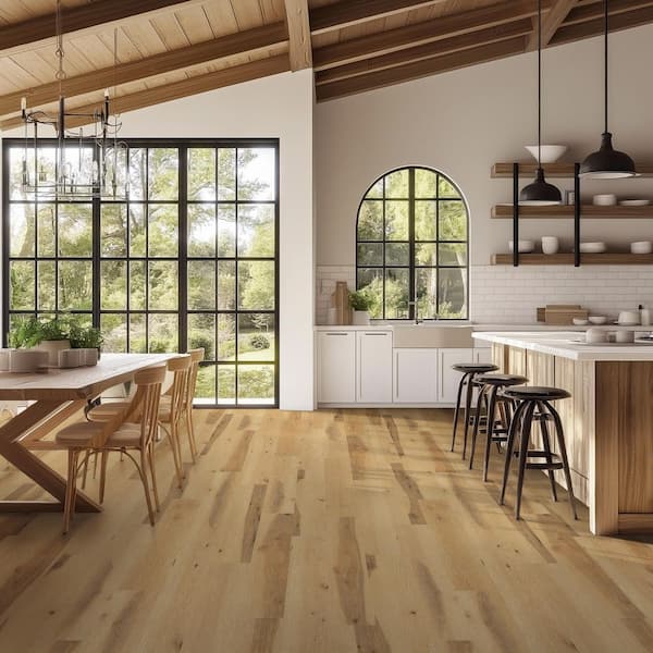 Leo Hill Oak 12 MIL x 7 in. W x 48 in. L Waterproof Click Lock Luxury Vinyl Plank Flooring (23.8 sq.ft. /Case)