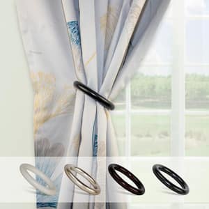 Magnetic Hoop Curtain Holdback (Pair) - Black