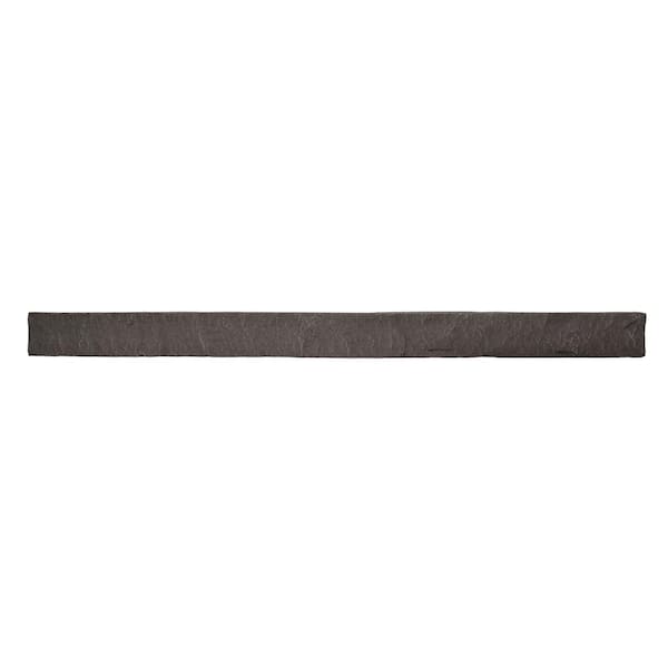 GenStone Stacked Stone 1.25 in. x 3.5 in. x 42 in. Coffee Faux Stone Siding Trim