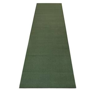 Rubber Solid Green 408 in. W x 36 in. L Stair Runner 102 sq. ft.