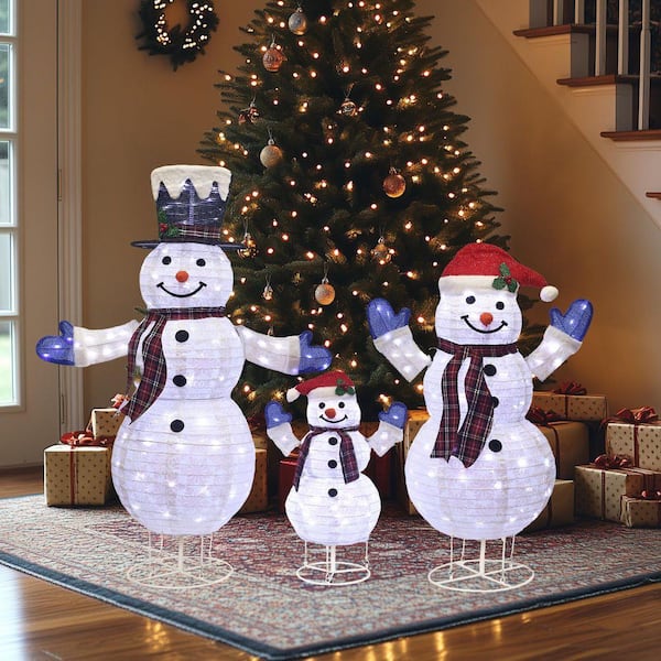 Starfree 47.5 in. 3-Piece Outdoor Christmas Decoration Pop-Up