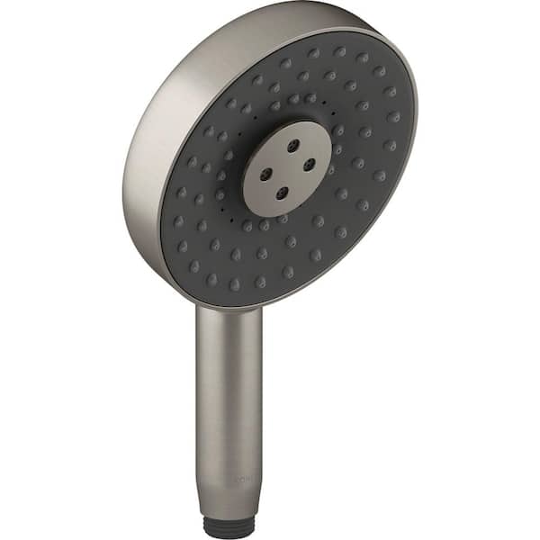 KOHLER Statement 3-Spray Patterns with 2.5 GPM 5.125 in. Wall Mount Handheld Shower Head in Vibrant Brushed Nickel