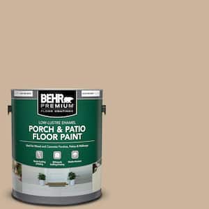 1 gal. #PPU4-07 Mushroom Bisque Low-Lustre Enamel Interior/Exterior Porch and Patio Floor Paint