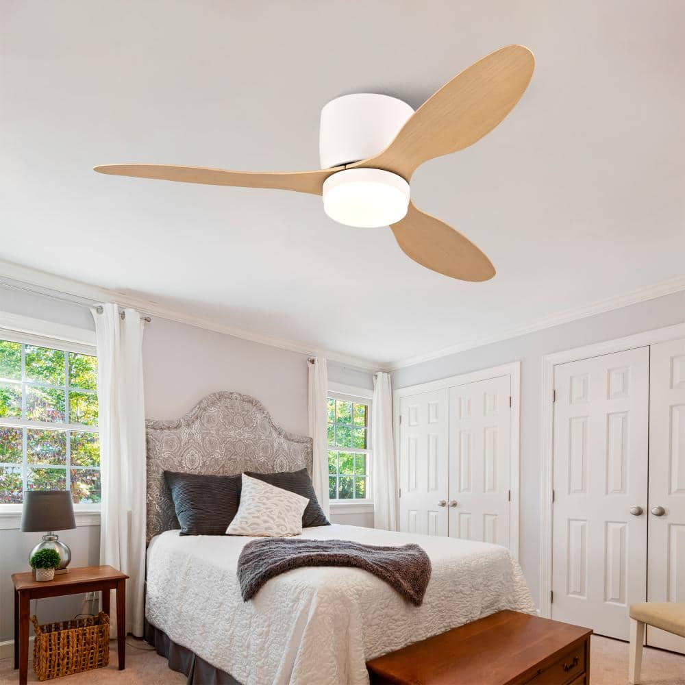 42 in. White Reversible Quiet DC Motor Downrod Mount Standard Fan with Remote Control Dimmable 6 Wind Speed price history on PriceWatchPro