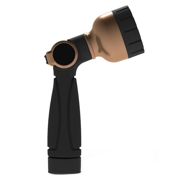 Orbit 7-Pattern Zinc, Thumb Control Water Nozzle with Swivel Connect