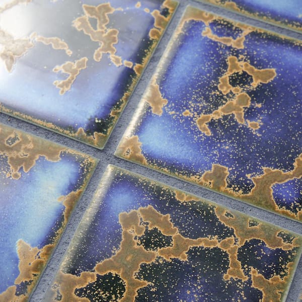 azure☆ Merola Tile Channel Terra Azure Mega Square 12-1/2 in. x 12