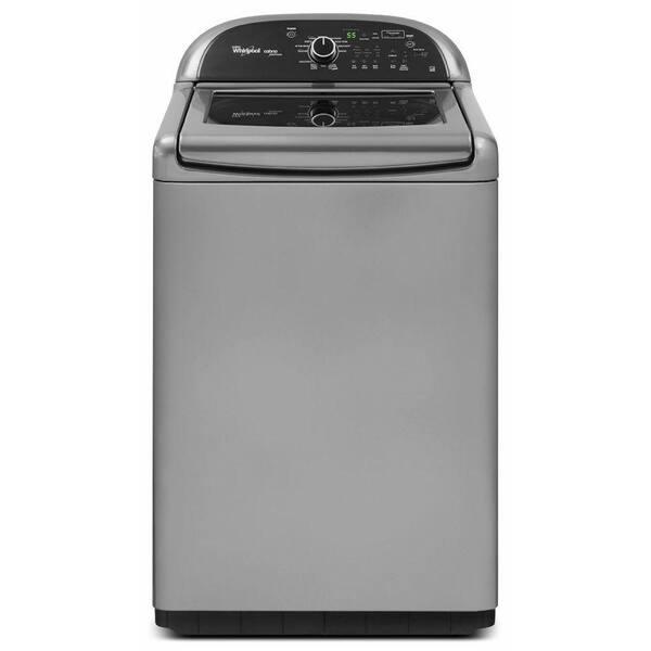 Whirlpool Cabrio Platinum 4.8 cu. ft. High-Efficiency Top Load Washer in Chrome Shadow, ENERGY STAR