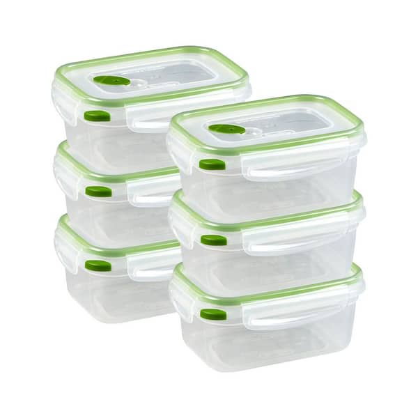 4.5 Cup Rectangle Ultra-Seal Food Storage Container, Green (6 Pack)