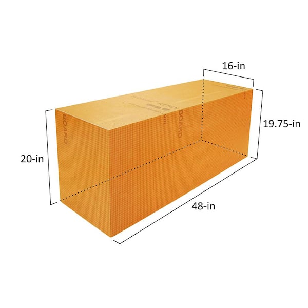 Schluter Systems Kerdi Board Sb 48 In X 16 In Rectangular Shower Bench Kbsb4101220ra The Home Depot