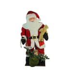 6 ft. Inflatable LED Lighted Musical Santa Claus Christmas Figure with Gift Bag