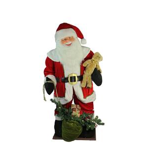 6 ft. Inflatable LED Lighted Musical Santa Claus Christmas Figure with Gift Bag