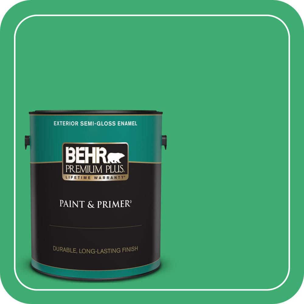 1 gal. #460B-5 Fresh Greens Semi-Gloss Enamel Exterior Paint & Primer price history on PriceWatchPro