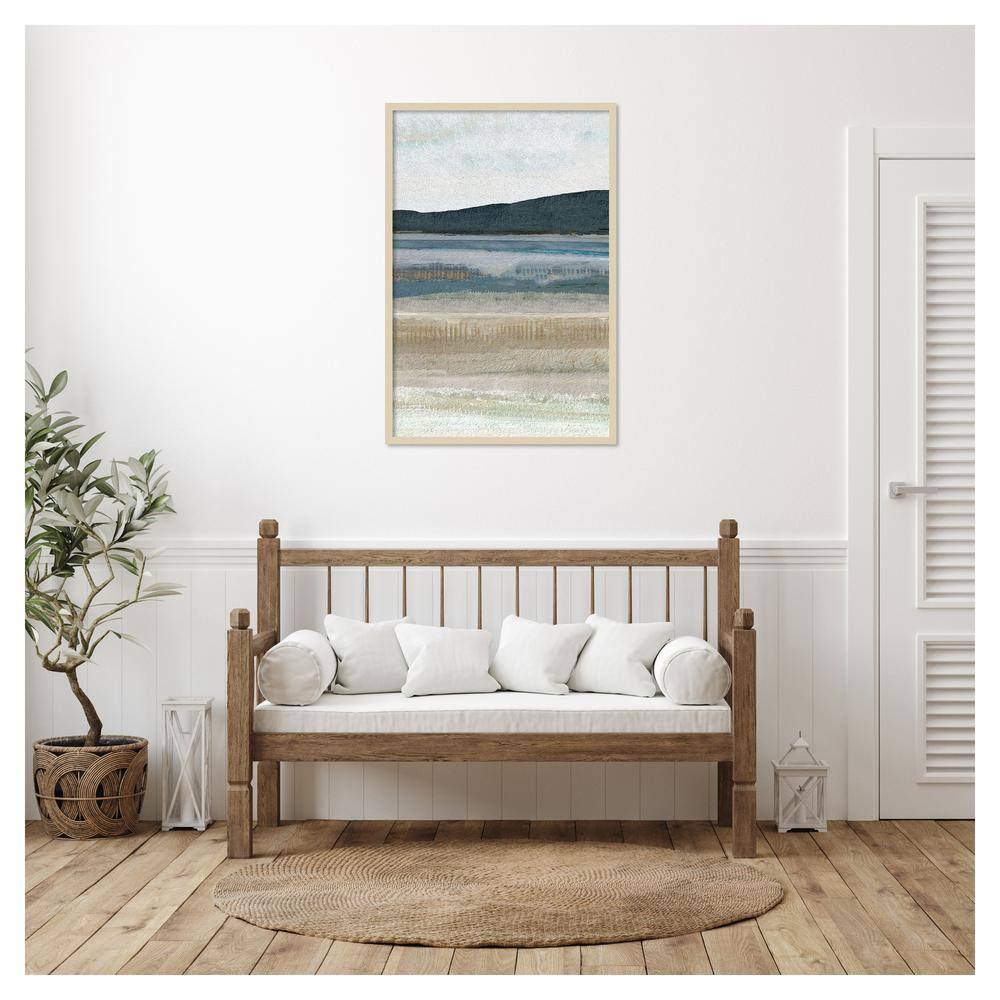 Saltwater Bay III Natural Framed Abstract Landscape Print