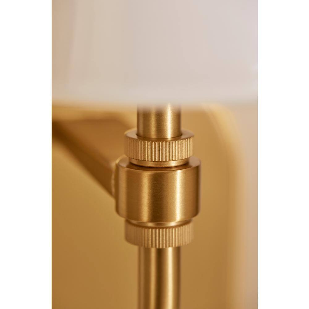 Matte Black Direct Wired Electric Wall Sconce with Milk Glass Shade