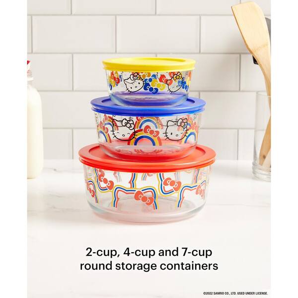 Pyrex 8-piece Hello Kitty Decorated Food Storage Set