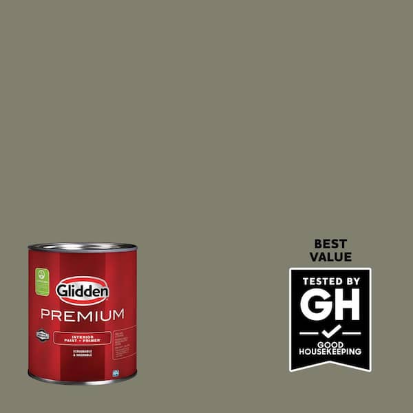 Glidden Premium 1 qt. PPG1028-5 Autumn Gray Flat Interior Paint