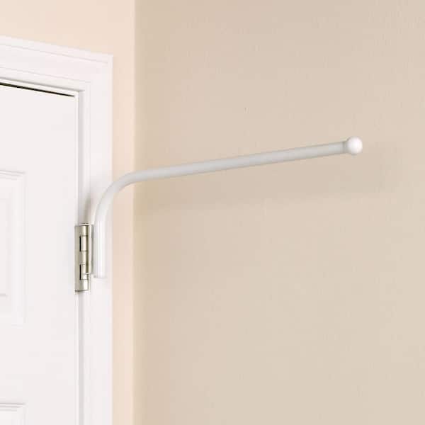 HOUSEHOLD ESSENTIALS 25 lb. Hinge-It Spacemake Single Bar Over the Door Hinge Hook in White