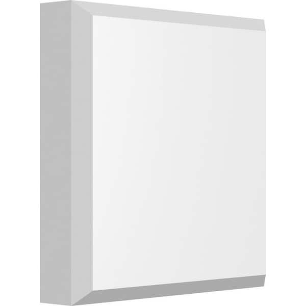 Ekena Millwork 5-in W x 5-in H x 1-in P Standard Sedgwick Rosette with Beveled Edge (2-Pack)